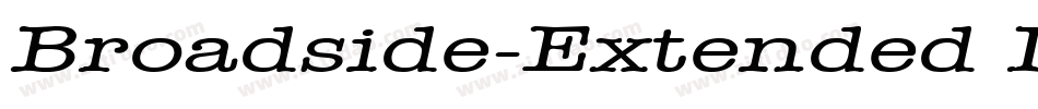 Broadside-Extended Italic字体转换